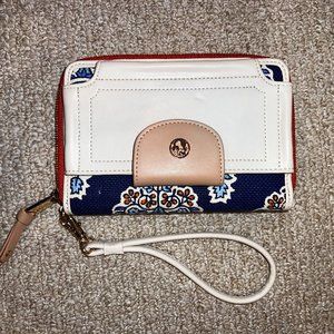 New w/o Tags Orange and Navy Spartina 449 Multi Phone Wallet